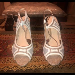 Nicholas Kirkwood Champagne Sparkle Sandals/Heels